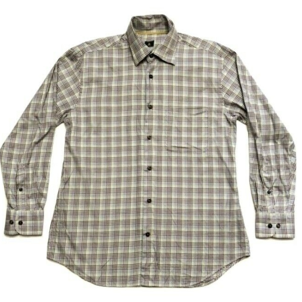 Robert Tallbot Multicolor Plaid Button-Up Shirt L/